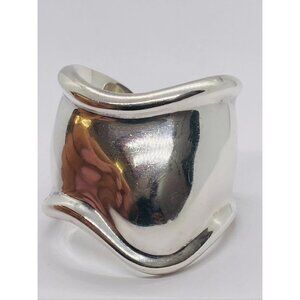 Tiffany & Co Elsa Peretti 1978 6” Medium Sterling Silver 925 Bone Cuff Bracelet